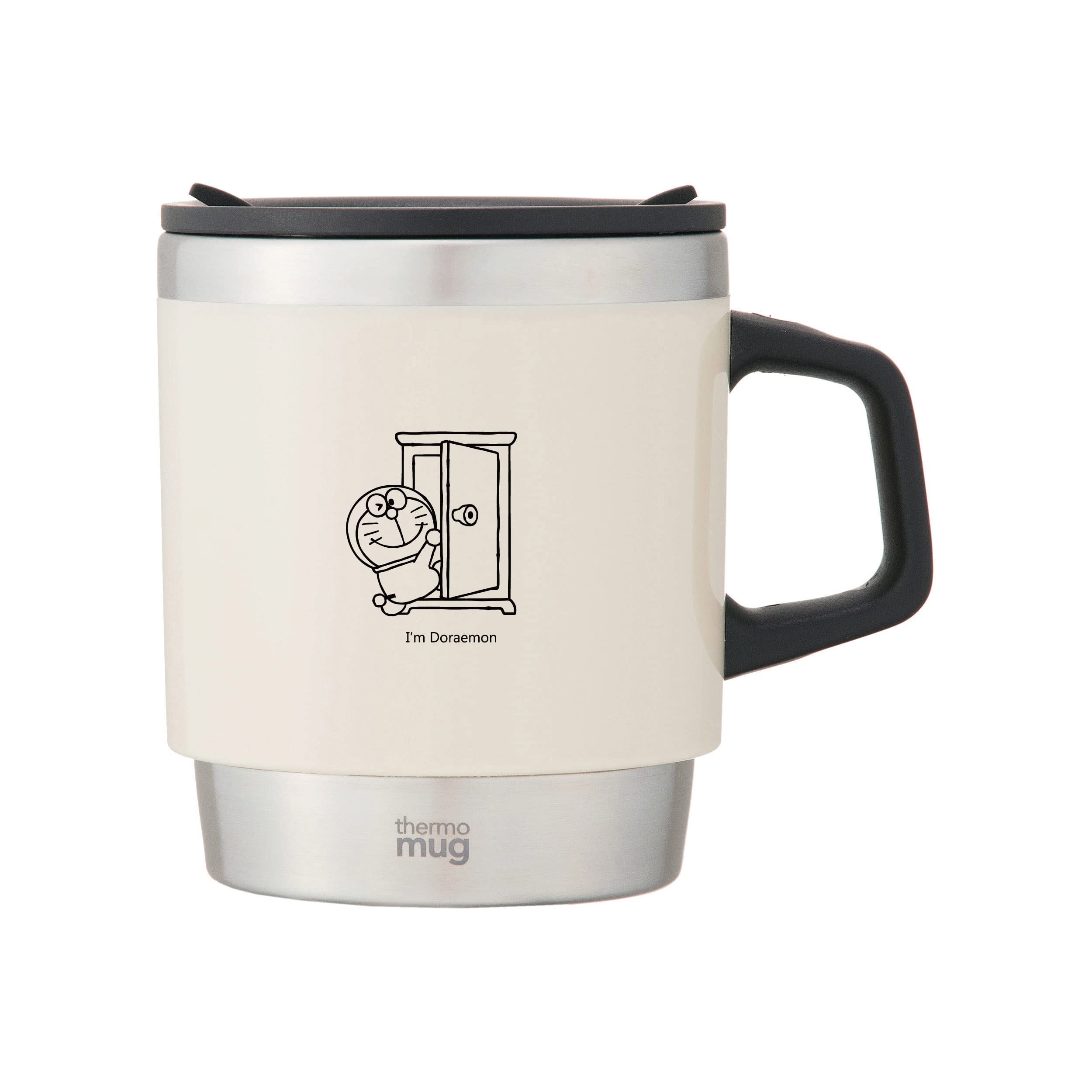 Термокружка Штабелируемая Anywhere IDST17IV I M DORAEMON Кружка, 300 мл, Слоновая кость, Дверь, слоновая кость