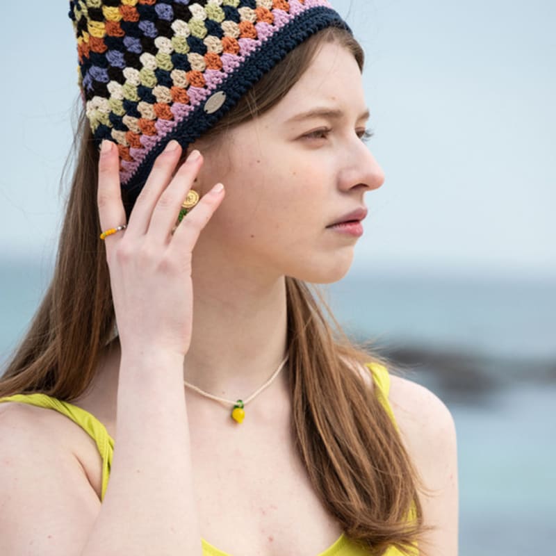 Slowslowly №136 / Бандана для волос «Лили» _ Разноцветная (Лили Вязаный Крючком Бандана для Волос) Free