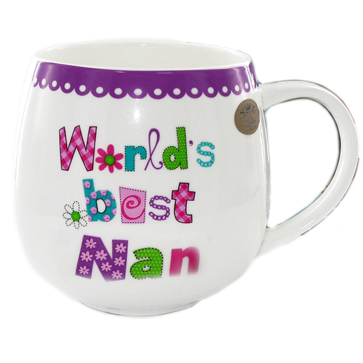 Сокровища Лили [Q7220] - Фарфоровая кружка Сообщения (лучшая в мире Нэн) - 10x7. 5см