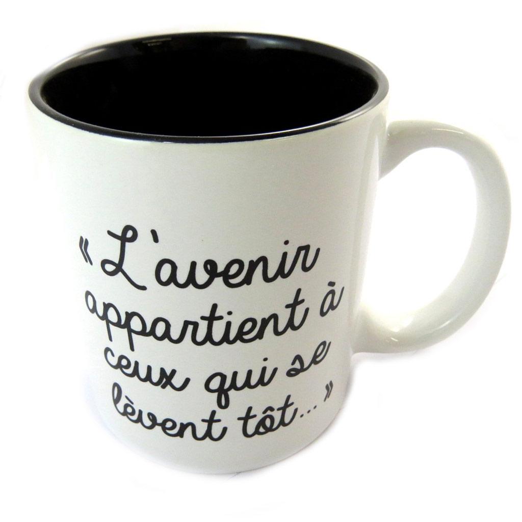 Сокровища Лили [N6158] - Керамическая кружка «Цитаты» (Будущее принадлежит . . . )